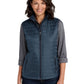 Women's Packable Puffy Vest - L851 - Regatta Blue/ River Blue Navy