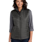 Women's Packable Puffy Vest - L851 - Sterling Grey/Graphite