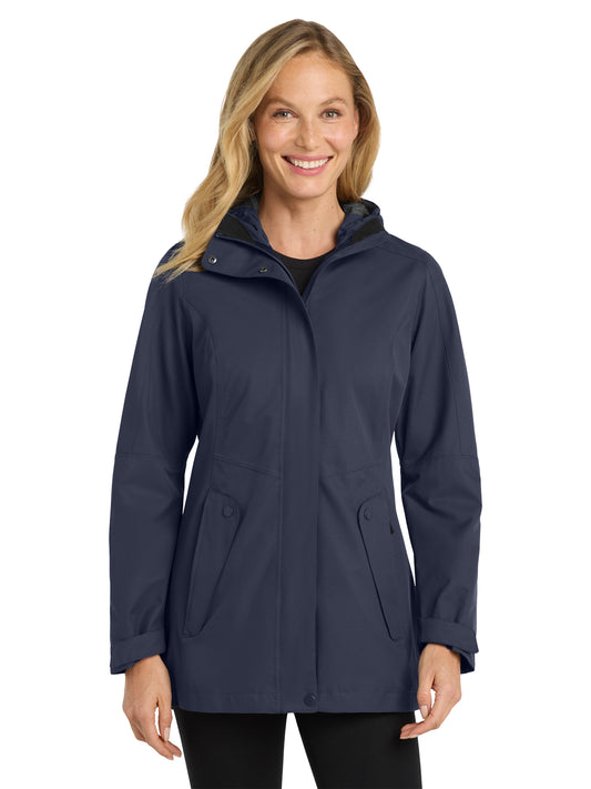 Women's 5-Pocket Outer Shell Jacket - L900 - River Blue Navy