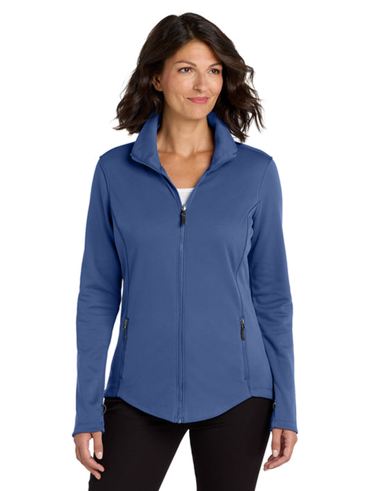 Women's 2-Pocket Smooth Fleece Jacket - L904 - Night Sky Blue