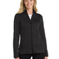 Women's 2-Pocket Fleece Jacket - L905 - Deep Black Heather