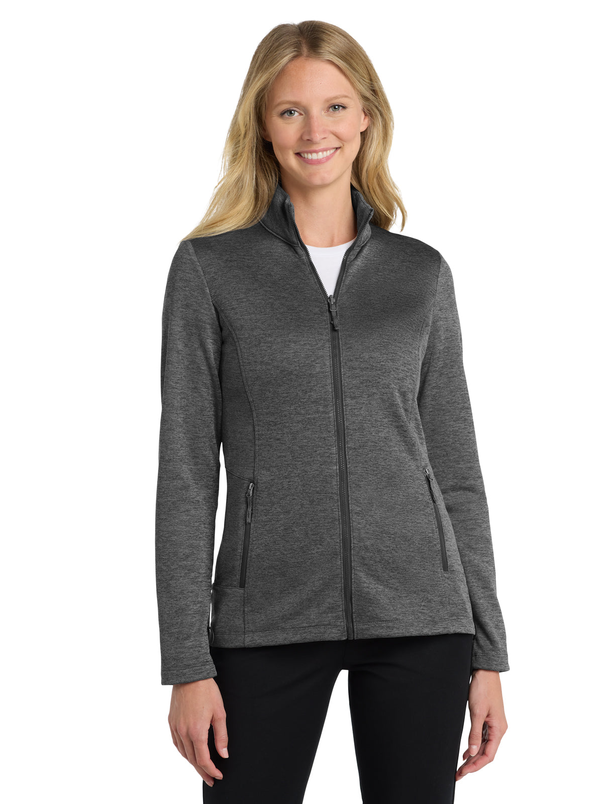 Women's 2-Pocket Fleece Jacket - L905 - Sterling Grey Heather