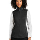 Women's Smooth Fleece Vest - L906 - Deep Black