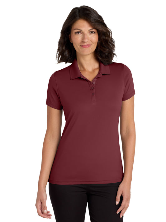 Women's Dry Zone Polo - LK110 - Burgundy