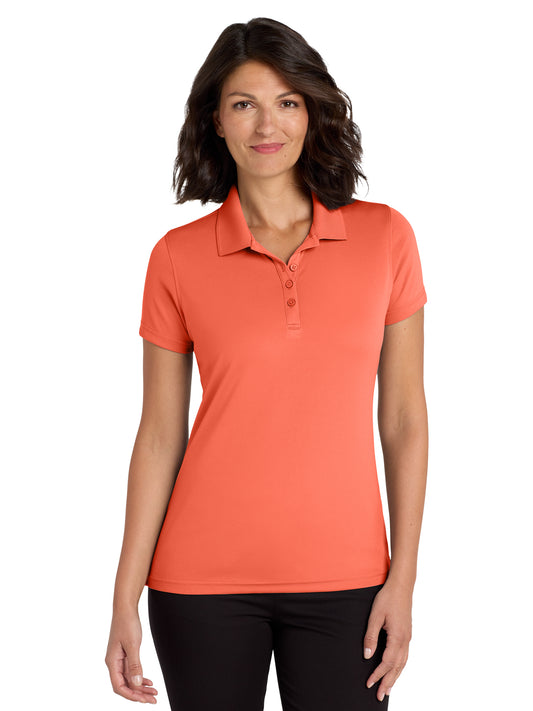Women's Dry Zone Polo - LK110 - Coral Splash