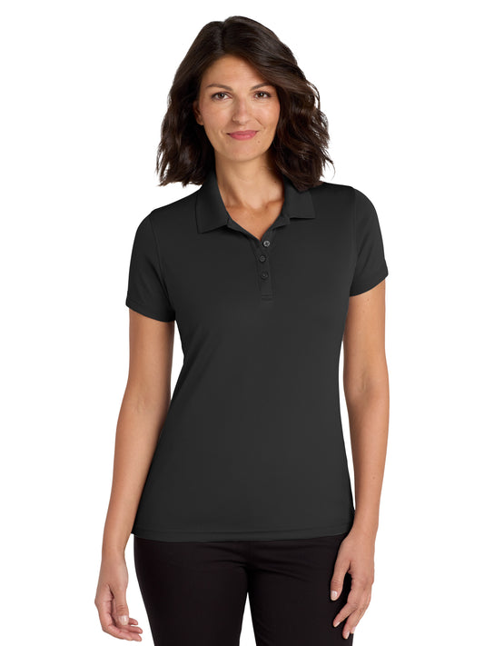 Women's Dry Zone Polo - LK110 - Deep Black