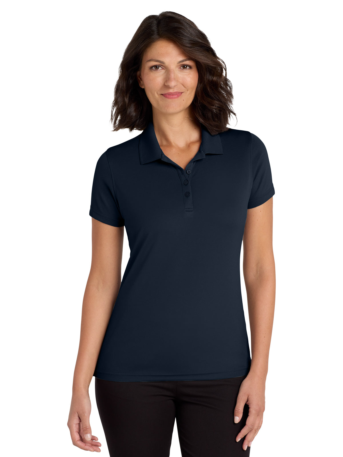 Women's Dry Zone Polo - LK110 - River Blue Navy