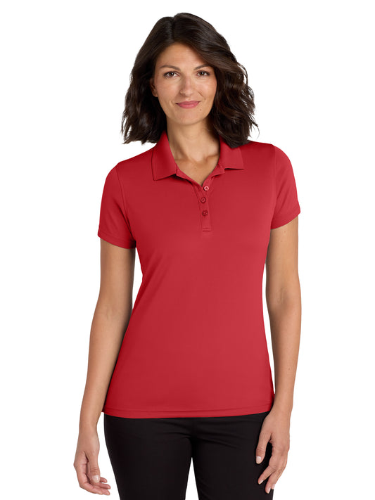Women's Dry Zone Polo - LK110 - Rich Red