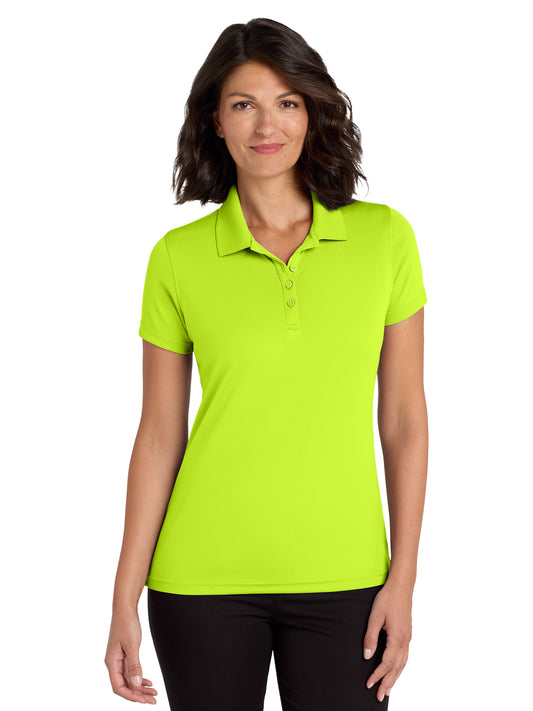 Women's Dry Zone Polo - LK110 - Safety Yellow