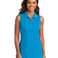 Women's Dry Zone UV Micro-Mesh Sleeveless Polo - LK110SV - Coastal Blue