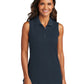 Women's Dry Zone UV Micro-Mesh Sleeveless Polo - LK110SV - River Blue Navy