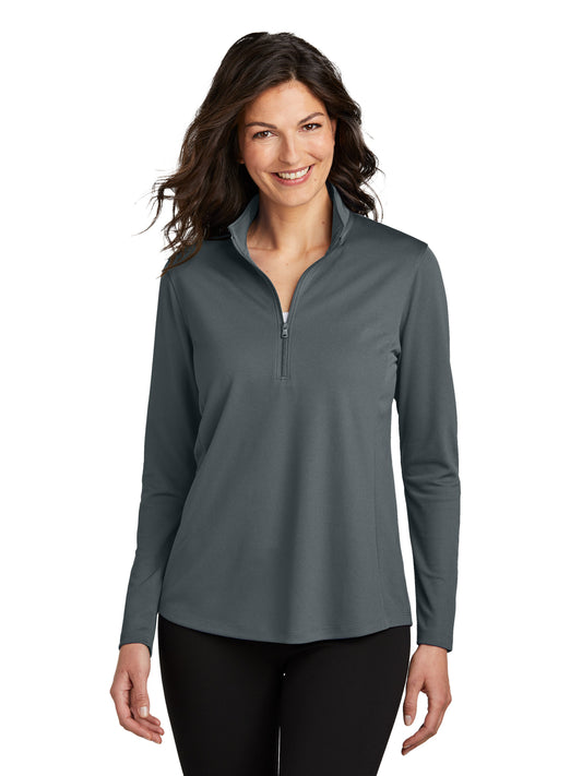 Women's Pocketless UV Micro-Mesh 1/4-Zip Sweatshirt - LK112 - Graphite