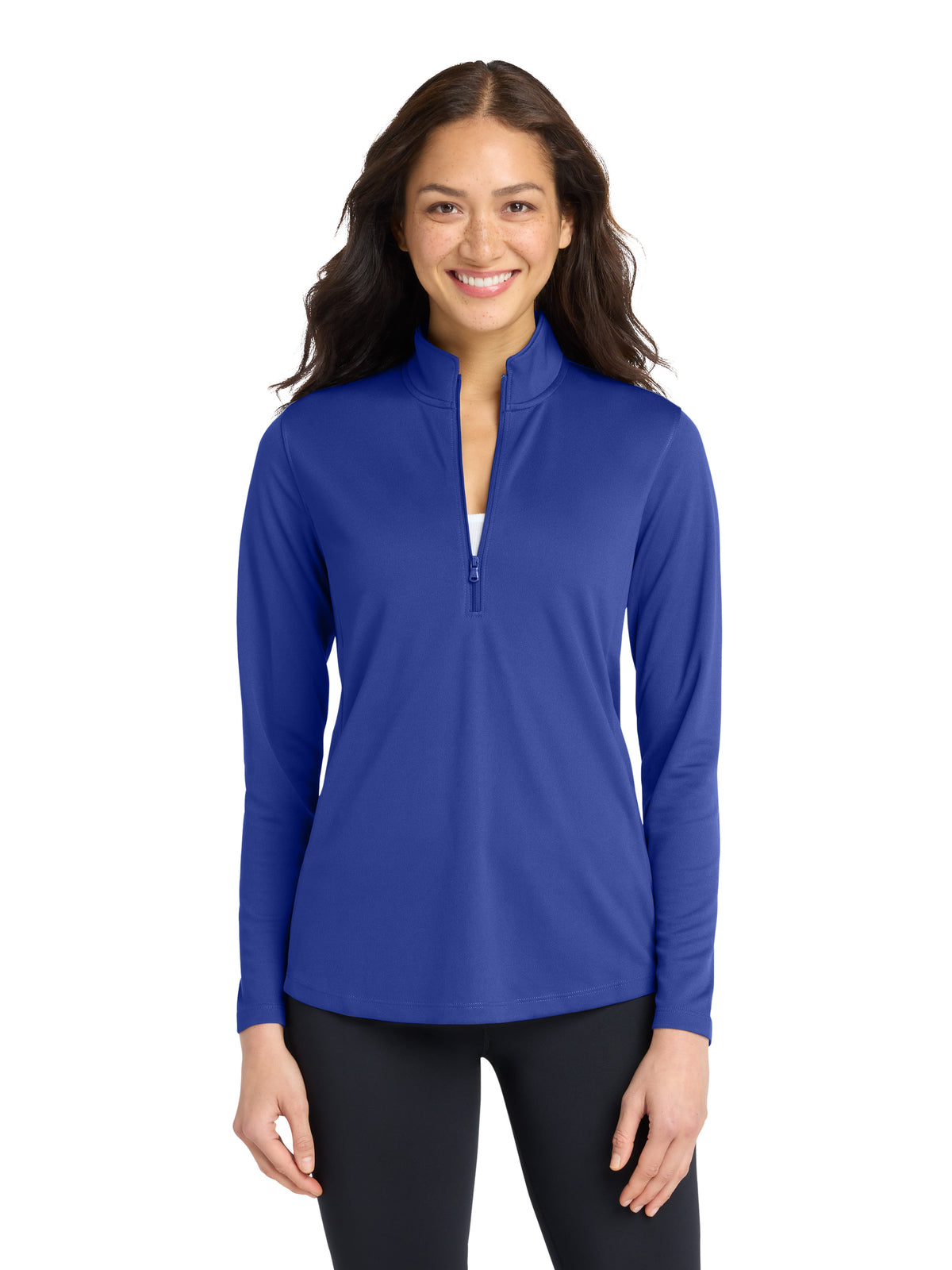Women's Pocketless UV Micro-Mesh 1/4-Zip Sweatshirt - LK112 - True Royal