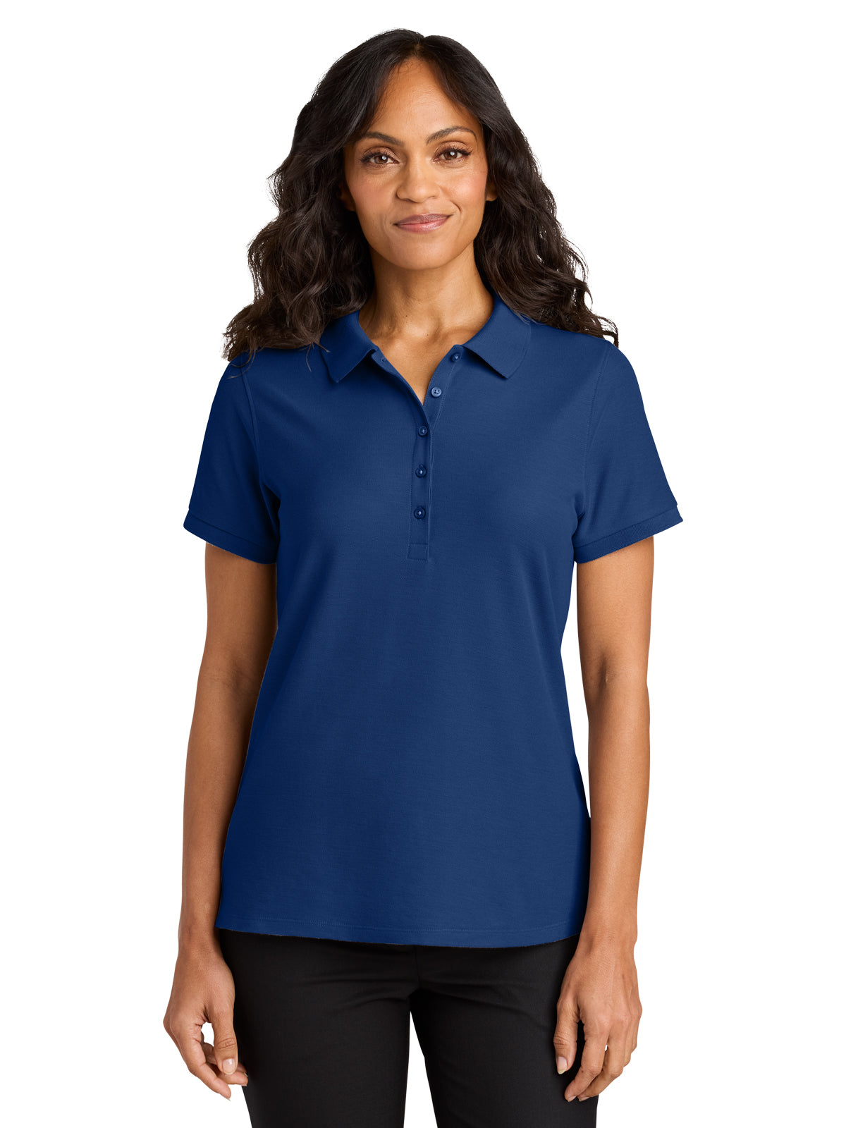Women's Pocketless Wearever Signature Polo - LK200 - Royal
