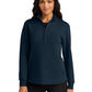 Women's Pocketless Double Pique 1/4-Zip Pullover - LK210 - River Blue Navy