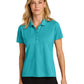 Women's Pocketless Moisture Wicking Polo - LK240 - Aquamarine