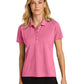 Women's Pocketless Moisture Wicking Polo - LK240 - Awareness Pink