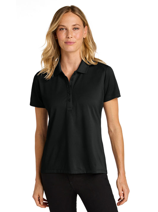 Women's Pocketless Moisture Wicking Polo - LK240 - Deep Black
