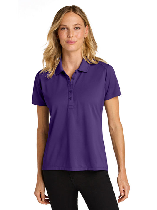 Women's Pocketless Moisture Wicking Polo - LK240 - Prism Purple