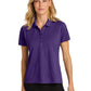 Women's Pocketless Moisture Wicking Polo - LK240 - Prism Purple