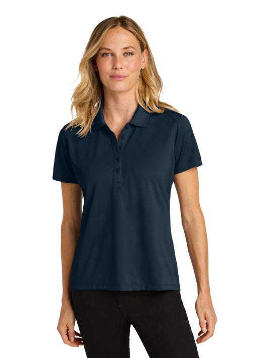 Women's Pocketless Moisture Wicking Polo - LK240 - River Blue Navy