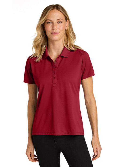 Women's Pocketless Moisture Wicking Polo - LK240 - Rich Red