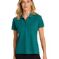 Women's Pocketless Moisture Wicking Polo - LK240 - Teal Green
