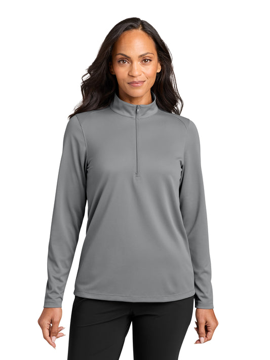 Women's Wearever Performance Pique 1/4-Zip Sweatshirt - LK241 - Gusty Grey