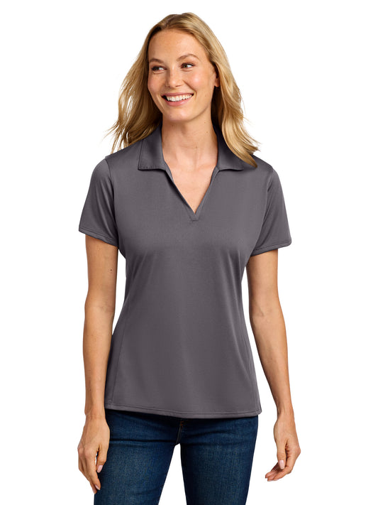 Women's Performance Staff Polo - LK398 - Graphite