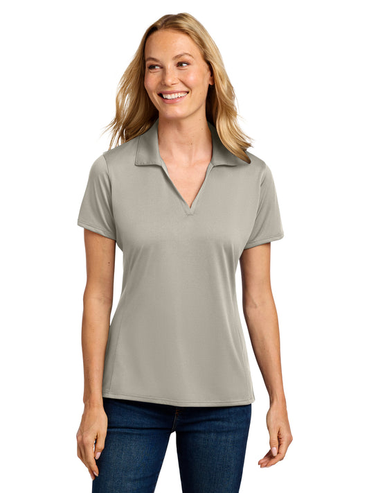 Women's Performance Staff Polo - LK398 - Silver