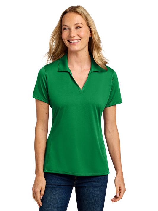 Women's Performance Staff Polo - LK398 - Spring Green