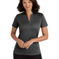 Women's Heathered Silk Touch Performance Polo - LK542 - Black Heather