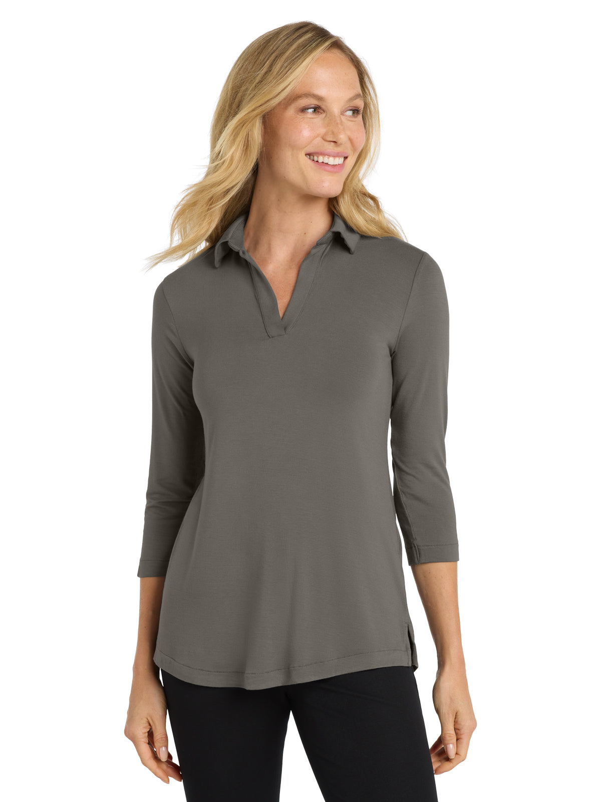 Women's Luxe Knit Tunic - LK5601 - Sterling Grey