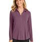 Women's Pocketless Luxe Knit Button Tunic - LK5602 - Purple Mist