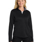 Women's 1/4-Zip Pullover - LK584 - Black/Steel Grey