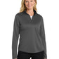Women's 1/4-Zip Pullover - LK584 - Steel Grey/Black