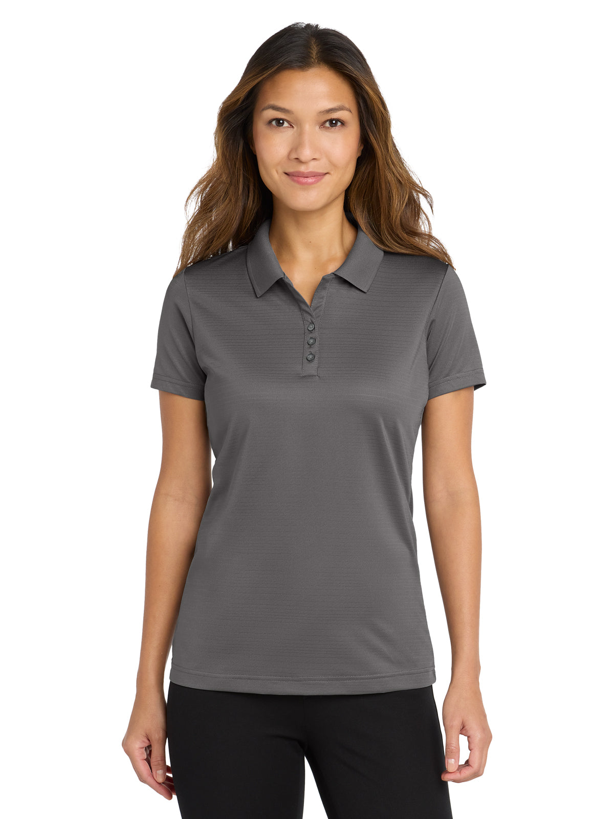 Women's Eclipse Stretch Polo - LK587 - Shadow Grey