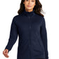 Women's Stretch Fleece Jacket - LK595 - Navy