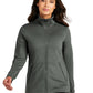 Women's Stretch Fleece Jacket - LK595 - Pewter