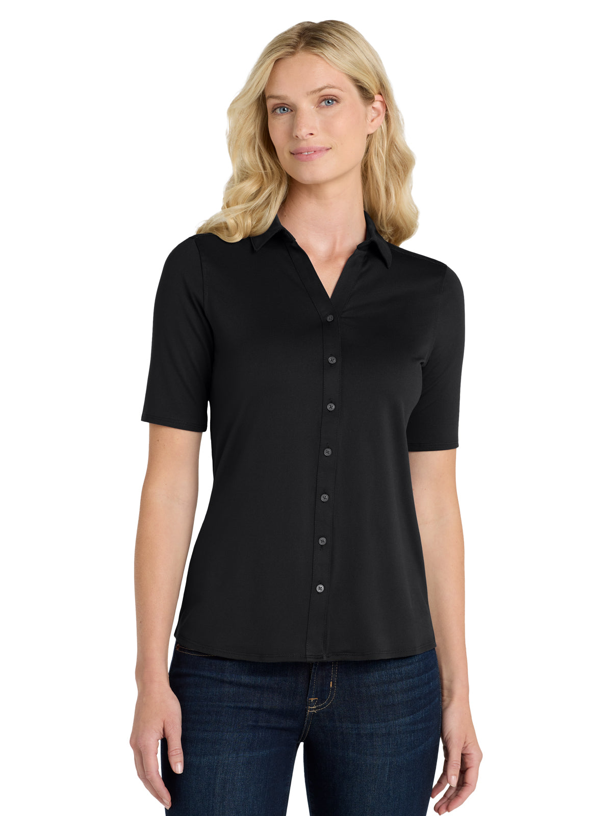 Women's City Stretch Top - LK682 - Black