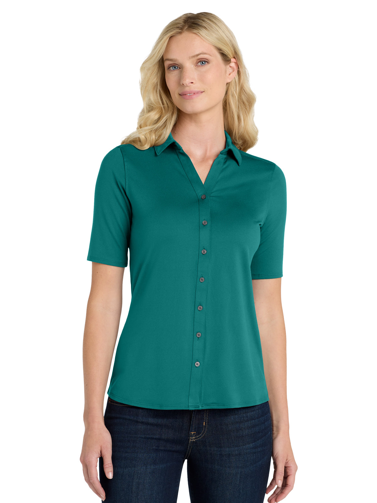 Women's City Stretch Top - LK682 - Dark Teal