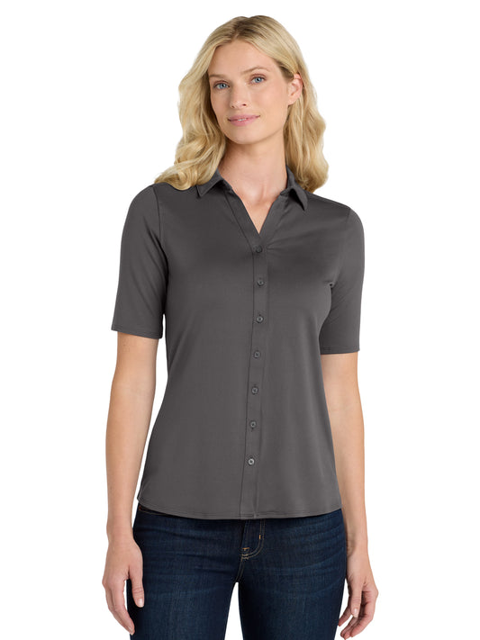 Women's City Stretch Top - LK682 - Graphite