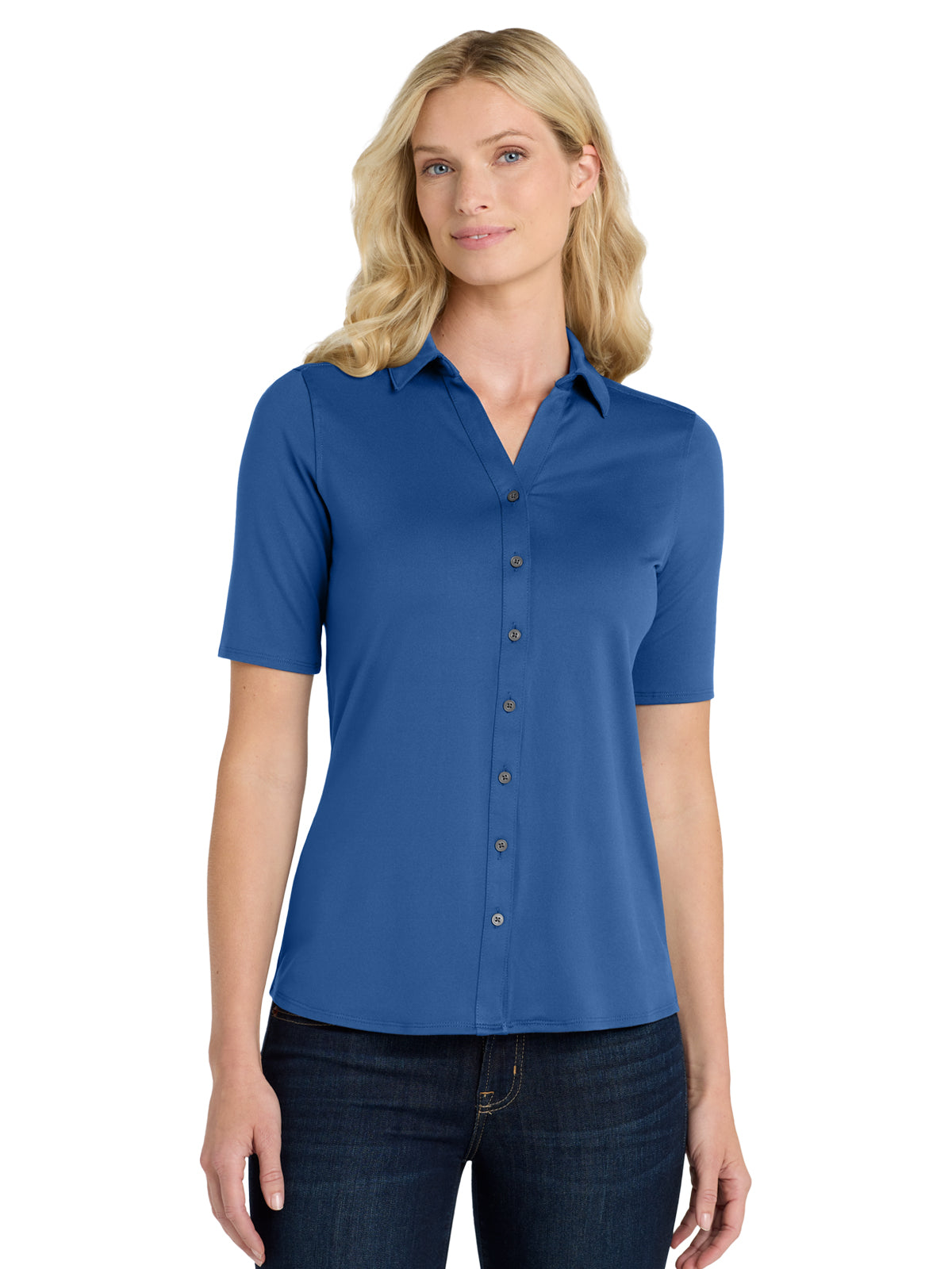 Women's City Stretch Top - LK682 - True Blue