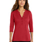 Women's UV Choice Henley Shirt - LK750 - Rich Red