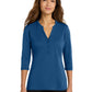 Women's UV Choice Henley Shirt - LK750 - True Blue