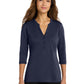 Women's UV Choice Henley Shirt - LK750 - True Navy