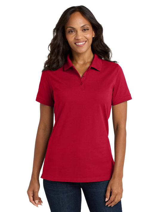 Women's EZCotton Polo Shirt - LK8000 - Apple Red