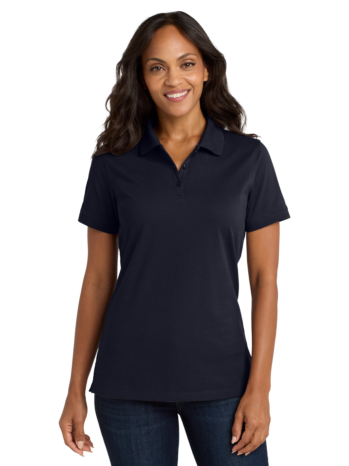 Women's EZCotton Polo Shirt - LK8000 - Navy