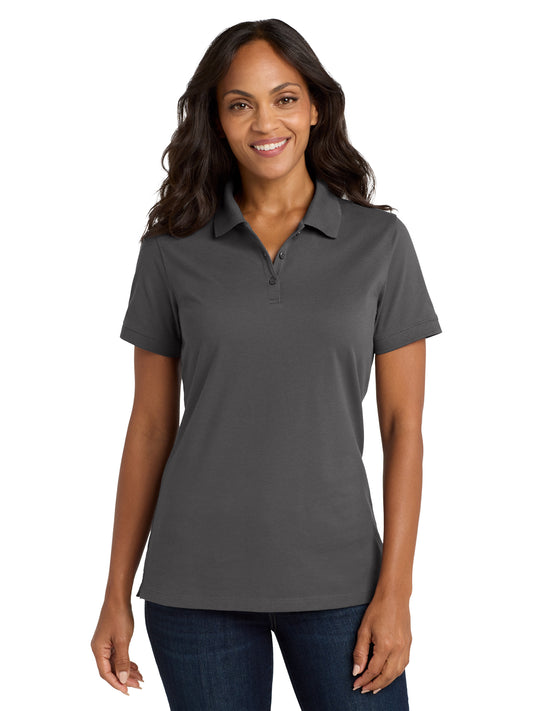 Women's EZCotton Polo Shirt - LK8000 - Sterling Grey