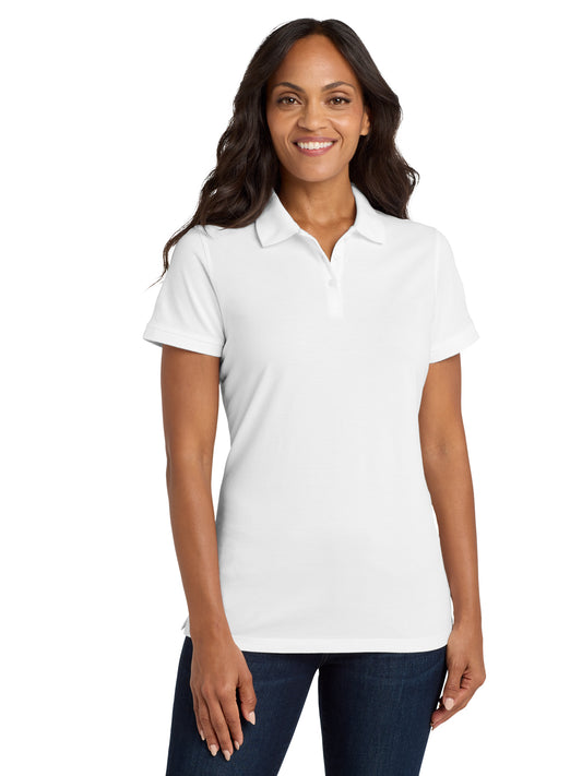 Women's EZCotton Polo Shirt - LK8000 - White